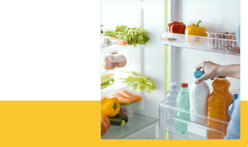 冷蔵庫内の食材の残量の見える化